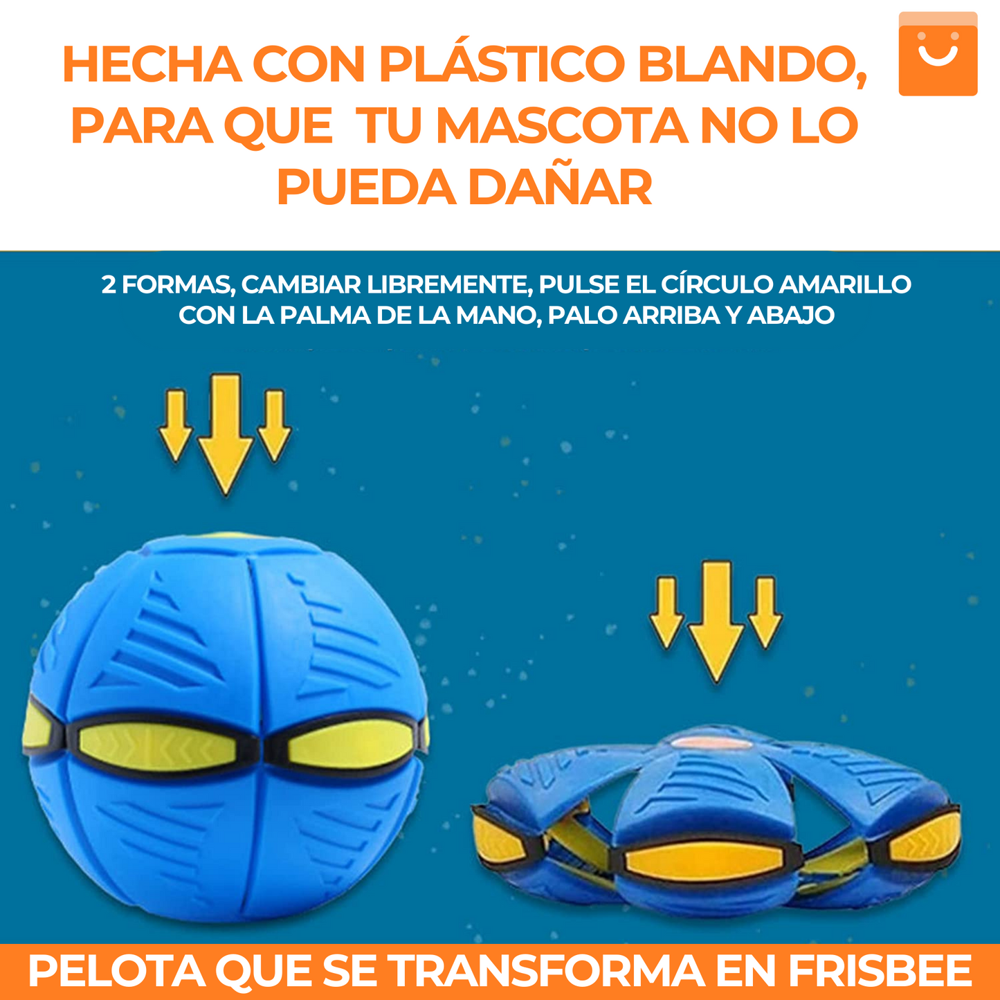 FrisbeeBall™ - juguete para mascotas, con muchas horas de diversión