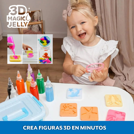 3D Magic Jelly™ – Crea figuras 3D en agua fácilmente