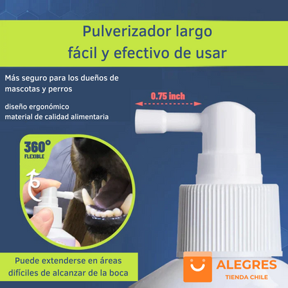 PetClean™ - Aerosol 100 % Natural para el cuidado bucal de perros y gatos