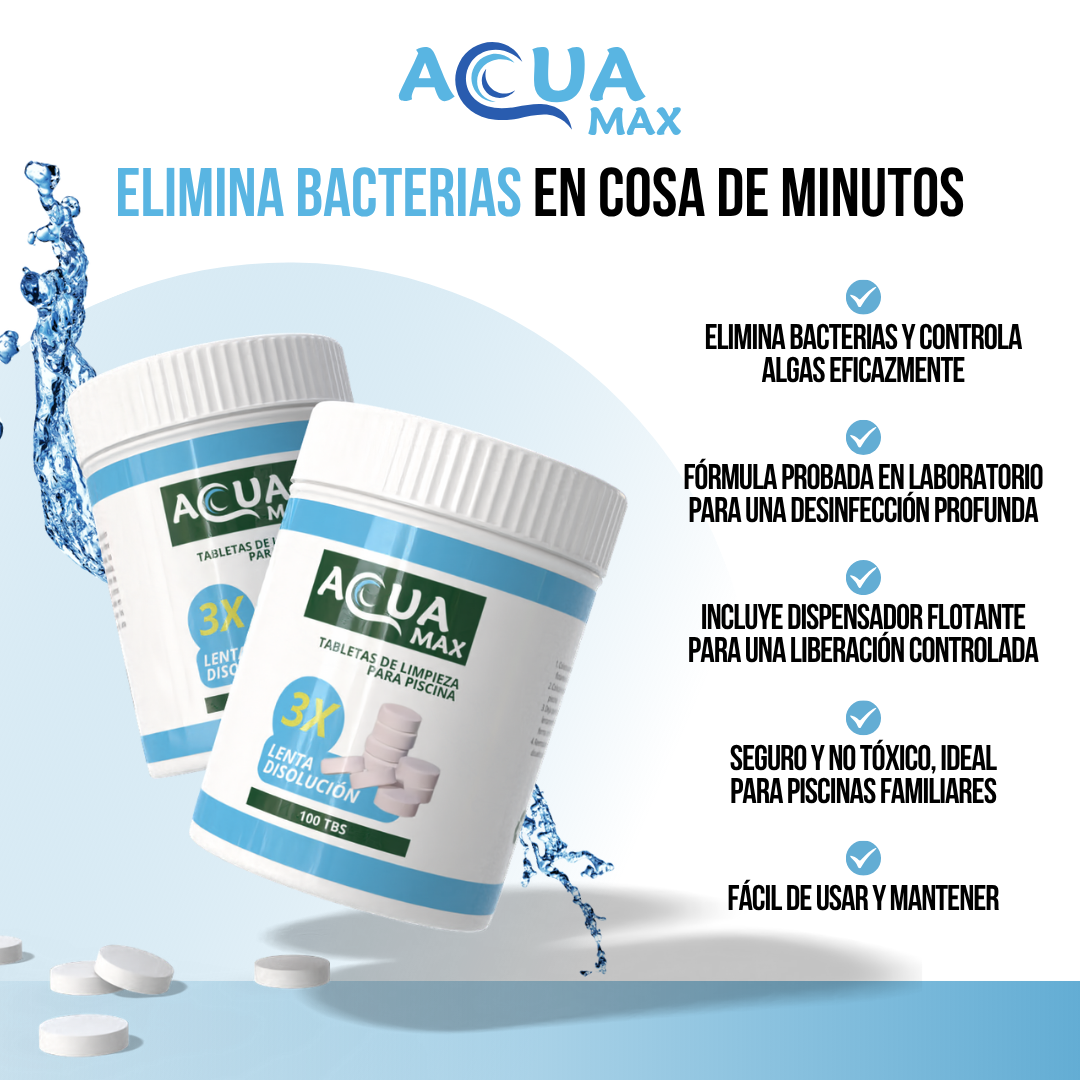 AQUAMAX ™ - Agua limpia, fácil y segura al instante