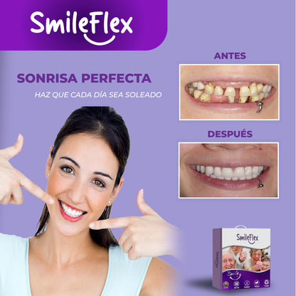 SmileFlex™ - Dentadura Auto Ajustable Universal