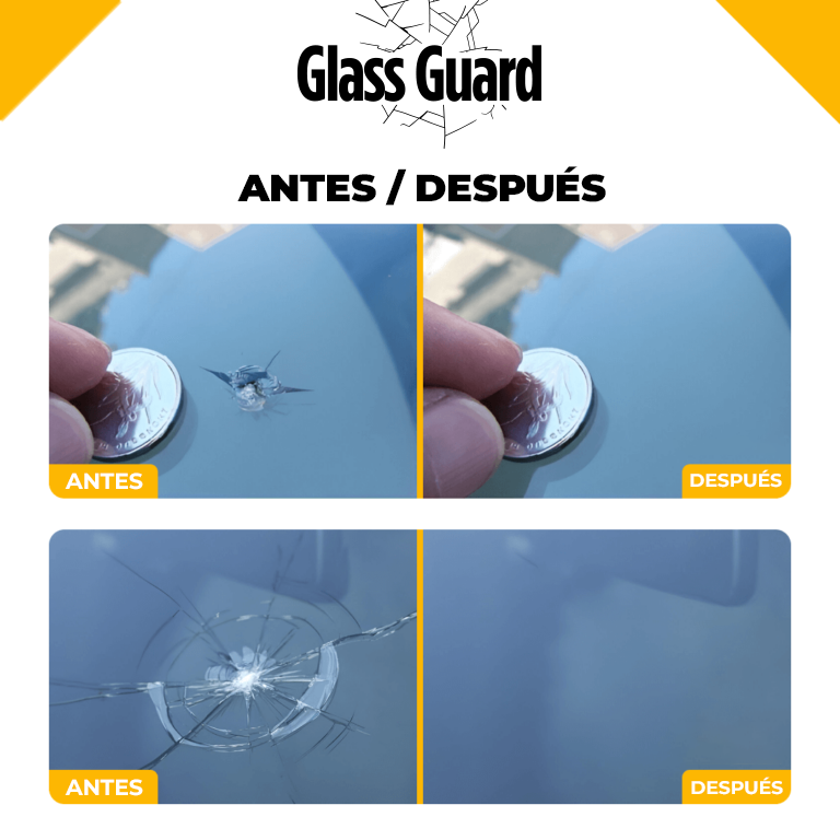 GlassGuard™ - Reparador de fracturas de vidrio