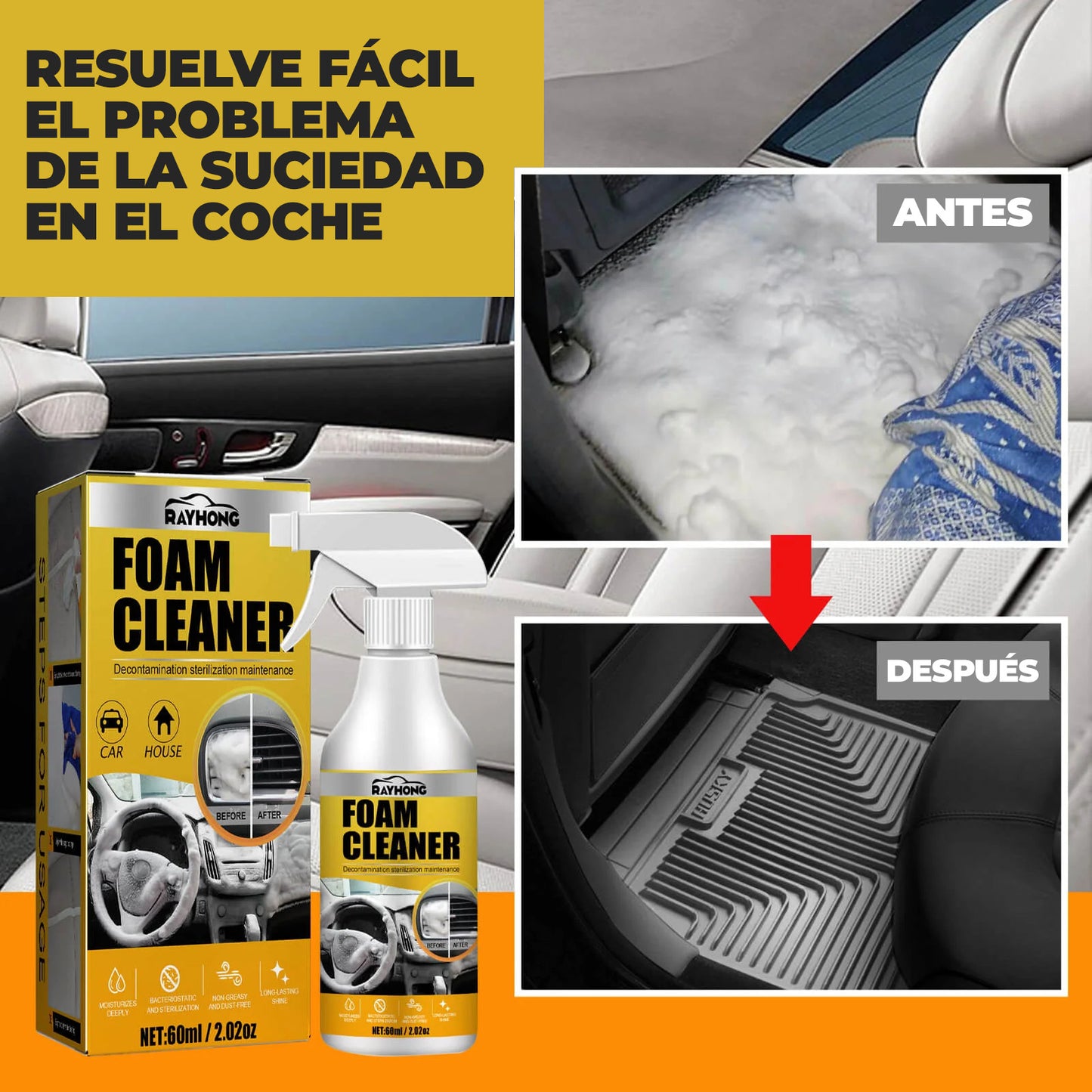 GuardianFoam™ - Espuma limpiadora de superficies