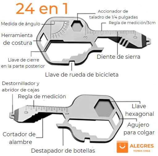 MultiProKey™- LLave de herramientas multiuso